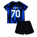 Inter Milan Alexis Sanchez #70 Kopio Lastenvaatteet Koti Pelipaita Lasten 2023-24 Lyhyet Hihat (+ shortsit)